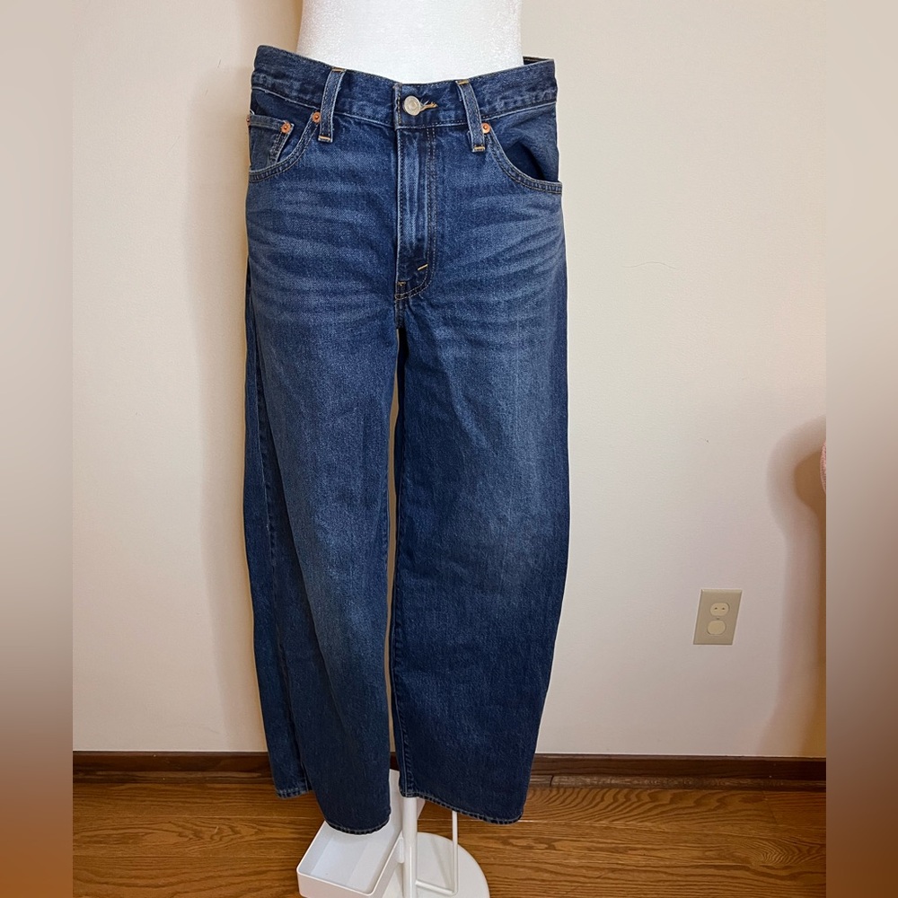 Levi's Dark Blue Wide Leg Jeans